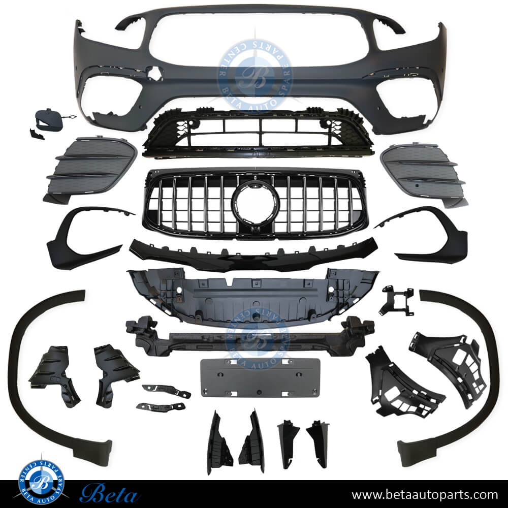 Front Bumper assembly Normal AMG with Park Assist for Mercedes GLB-Class X247 2020-Up models, Part Number 2478801903 Front Bumper assembly Normal AMG with Park Assist for Mercedes GLB-Class X247 2020-Up models, Part Number 2478801903